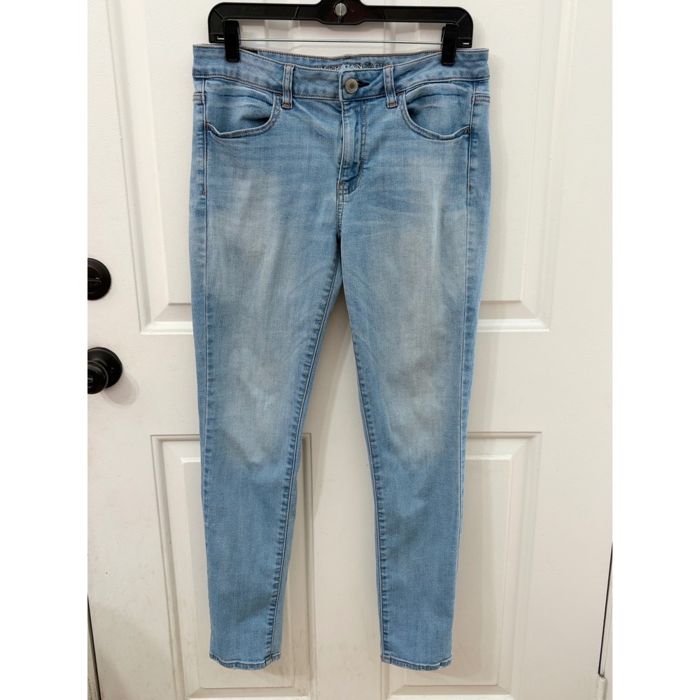 American Eagle | Jegging Light Wash Skinny Jeans | 12 || Light Blue|